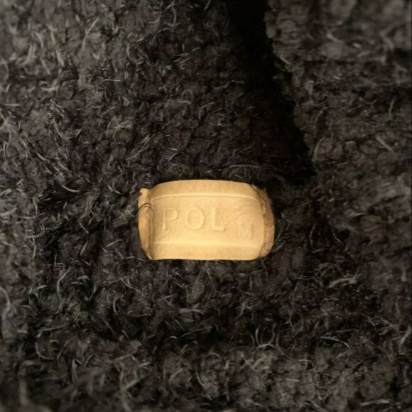 POL womens size medium eyelash black knit turtle neck sweater - Picture 4 of 7